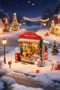 LEDブローライト　キャンディーハウス　お菓子のお家　クリスマスイルミネーション DS043 クリスマスキャンディハウス | Rolife Japan