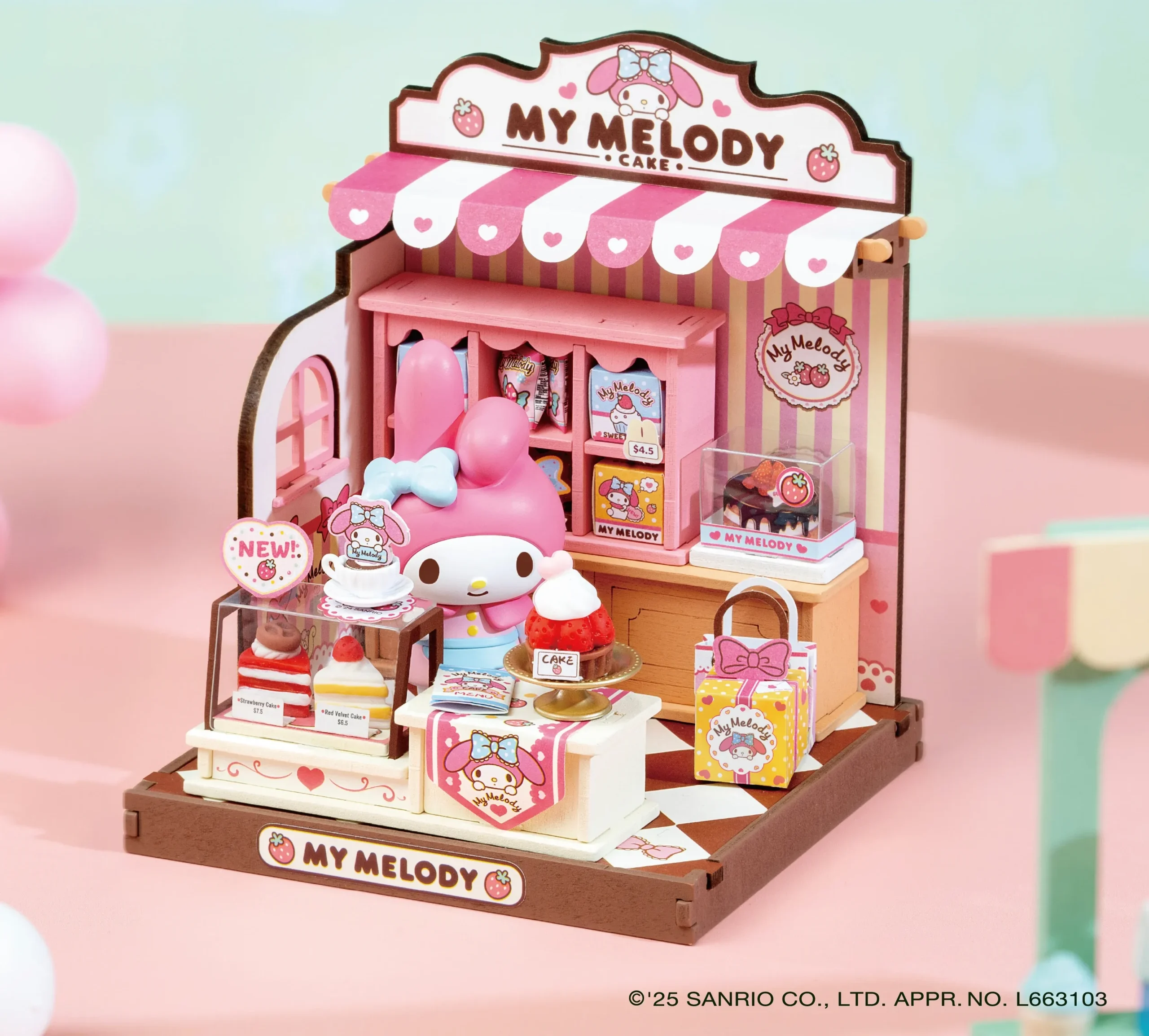 サンリオ　マイメロディー（ショートケーキ） 等7点まとめ売り DA002 マイメロディのケーキ屋さん | Rolife Japan