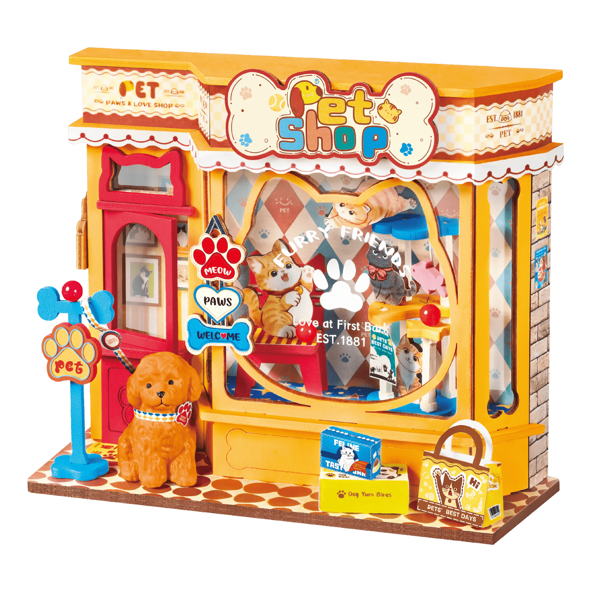 小学校入門百科シリーズ かわいいペット DS045ペットショップ | Rolife Japan